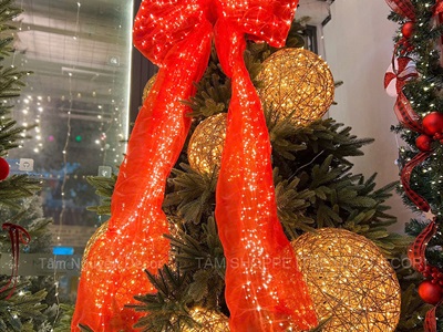 Trái châu Noel thép quấn đèn Led cỡ lớn [Nhiều cỡ - tỉ mỉ] TRAICHAU-42